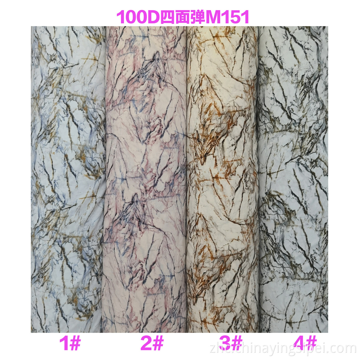 定制的4向拉伸机织打印的网状织物97％聚酯3％氨纶透气面料用于连衣裙